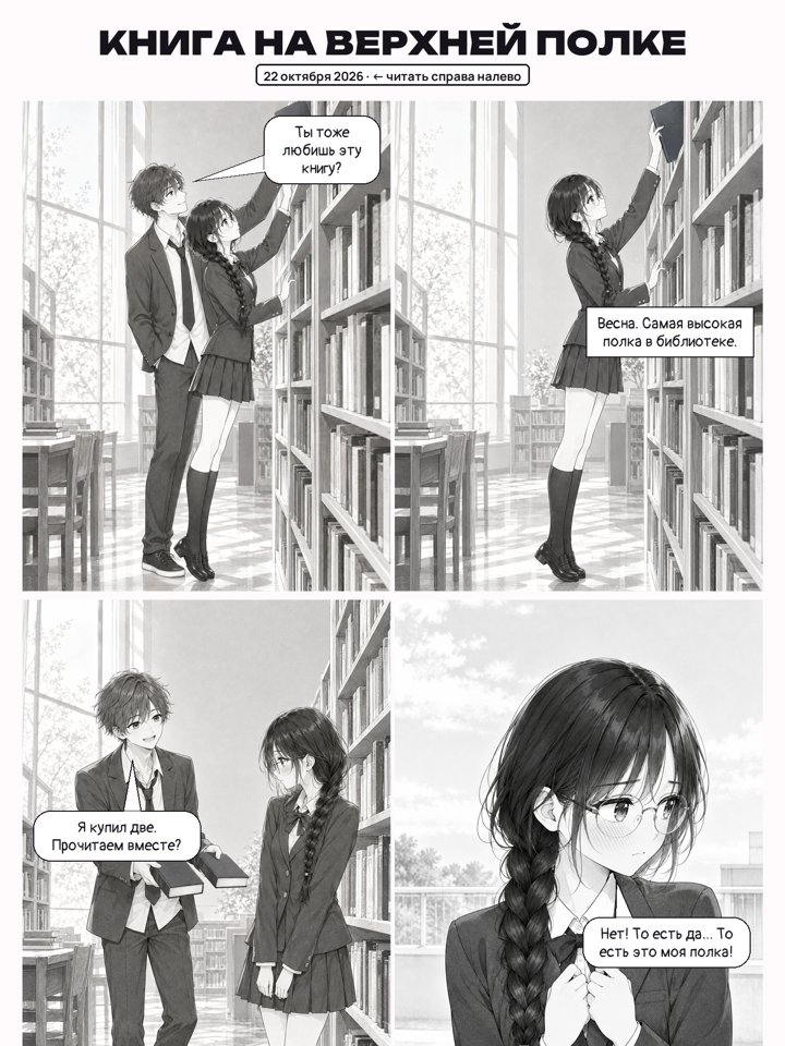 Книга на верхней полке